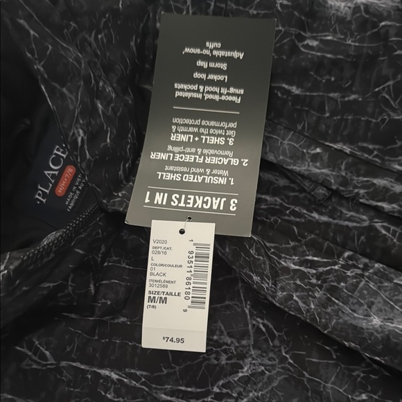 The Children's Place Black and Gray 3 in 1 Jacket - Picture 2 of 8